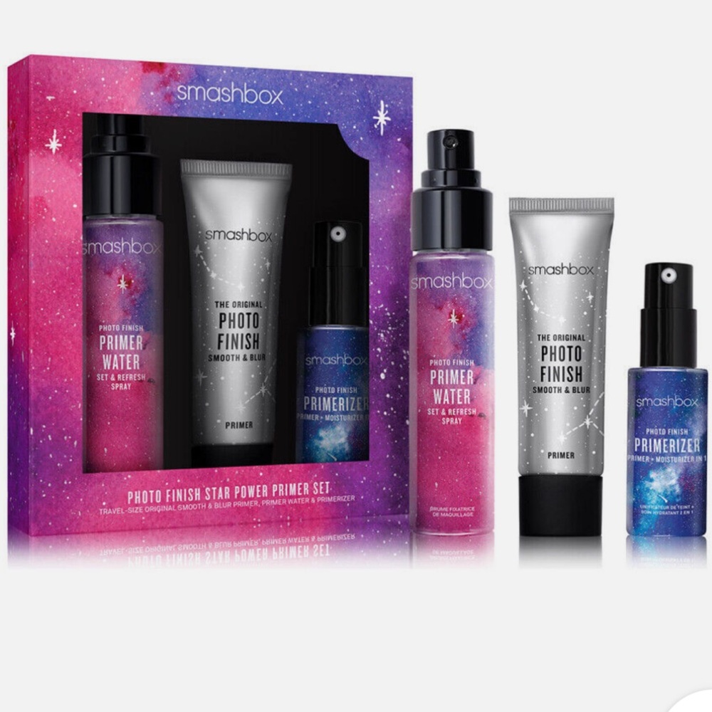 Smashbox Photo Finish Star Power Primer Set - Primer, Primer Water & Primerizer